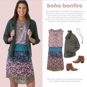 CAbi Dani Paisley Dress size small